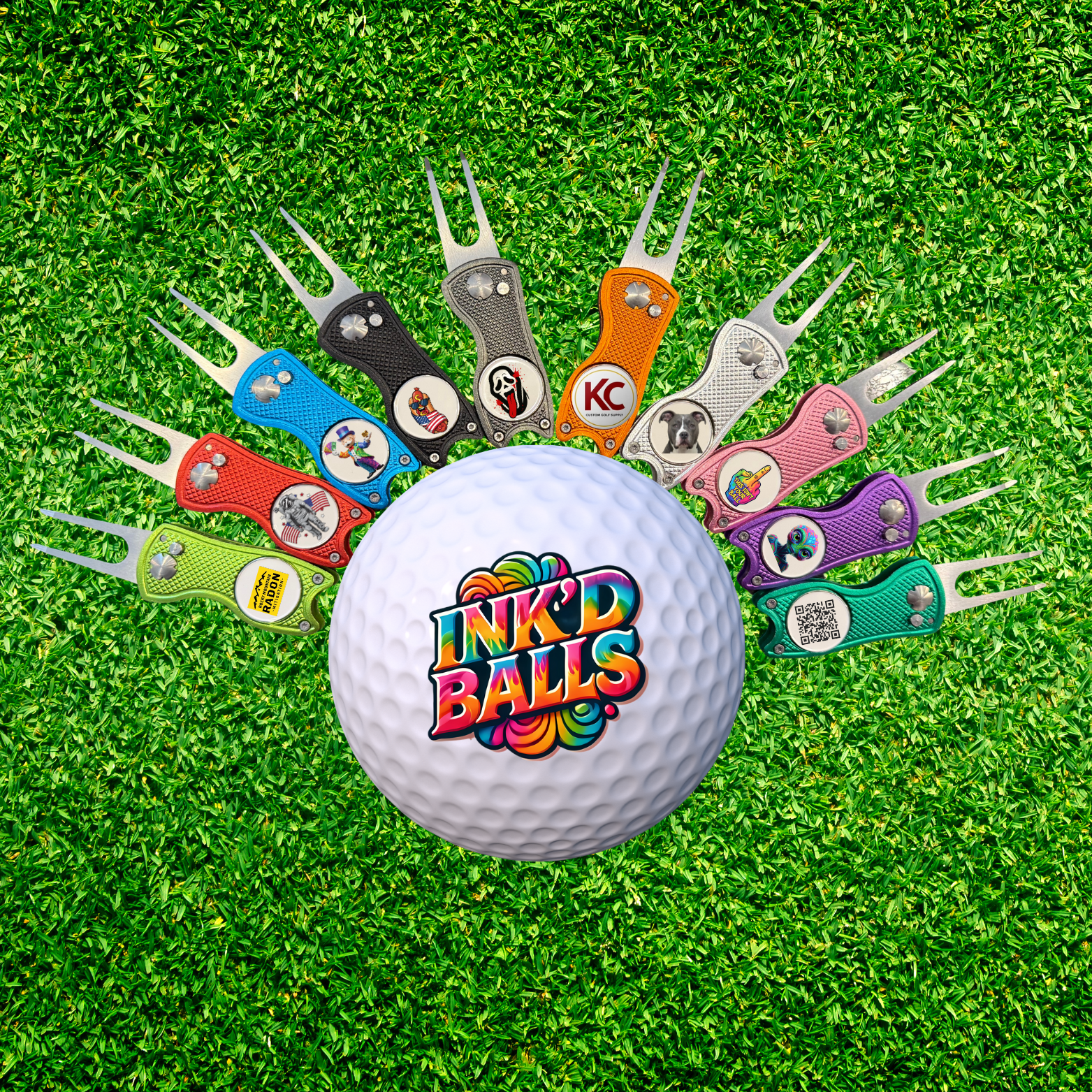 Custom Ink'd Ball Markers